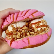 Concha Ice Cream Sandwich