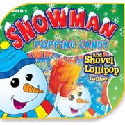 Snowman Popping Candy &amp; Shovel Lollipop