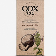 Cox &amp; Co. Coconut &amp; Chia Milk Chocolate Bar