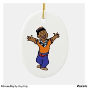 African Boy Ornament