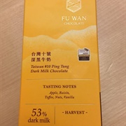 Fu Wan Taiwan #10 Ping Tung Dark Milk 53% Harvest