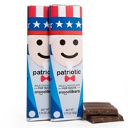 Moodibars Patriotic Milk Chocolate Pop Rocks