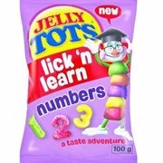 Jelly Tots Lick &#39;N Learn Numbers