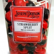 Joseph Dobson Strawberry Split Mega Lollies