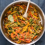 Thai Peanut Zucchini Noodles