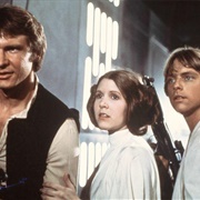 Luke, Leia, and Han
