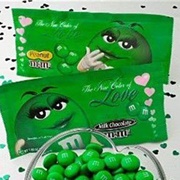 M&amp;Ms Valentine All Green