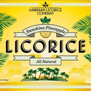 Hawaiian Licorice Company Sunshine Pineapple Licorice