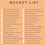 Do 3 Things on My Bucket List