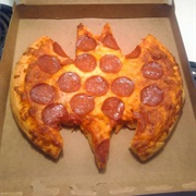 Bat Shaped Pizza