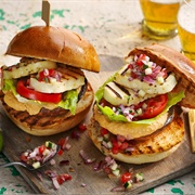 Halloumi Hummus Burger