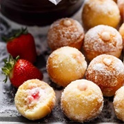 Strawberry Cheesecake Donut Holes