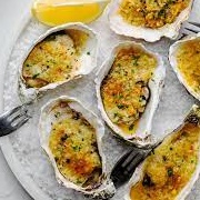 Oysters Baked in the Half Shell