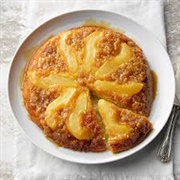 Upside Down Maple Pear Cake