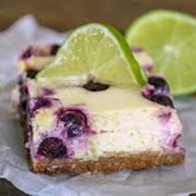 Blueberry Lime Cheesecake Bars