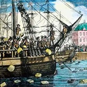 16 December, the Boston Tea Party 1773