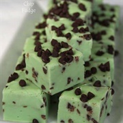 Mint Chocolate Chip Fudge