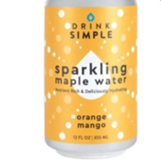 Drink Simple Sparkling Maple Water Orange Mango