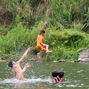 Swimming in the River