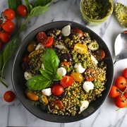 Pesto Roasted Veg and Couscous Salad