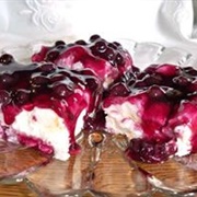 Blueberry Angel Food Cheesecake