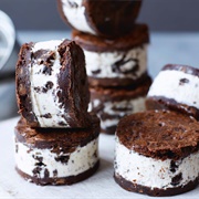 Brownie Ice Cream Sandwich