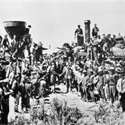 First Transcontinental Railroad Completed in US  1869