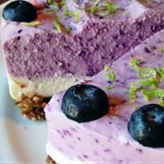 Blueberry Lime Layer Cheesecake