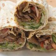 Beef Kebab Wrap