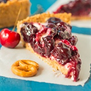 Pretzel Cherry Cheesecake