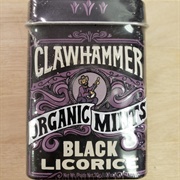 Clawhammer Black Licorice Organic Mints