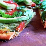 Avocado Basil Pizza