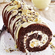 Dark and White Chocolate Sponge Roll