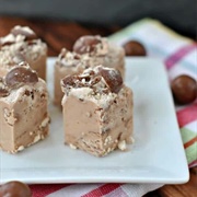 Malt Ball Fudge