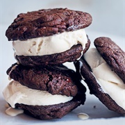 Chocolate Cookie Ice Cream Sandwich