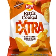 Lays Kettle Cooked Extra Extreme Cheddar