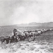 The First Wagon Train Sets Out From Missouri 1843