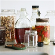 Reuse Glass Jars for Storage