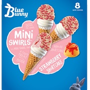 Blue Bunny Strawberry Shortcake Mini Swirls