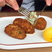 Heart Shaped Codfish Cake