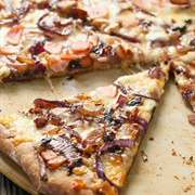 Bacon and Onion Pizza