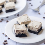 Dark Chocolate Brownies With Espresso Chip Frosting