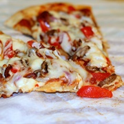 Bacon Red Pepper Pizza