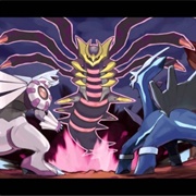 Dialga, Palkia, and Giratina