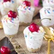 Cake Batter Cheesecake Dessert Shooters