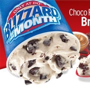 Choco Peanut Butter Brownie Blizzard