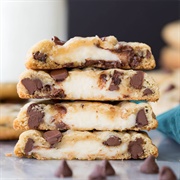 Cheesecake Stuffed Chocolate Chip Cookies