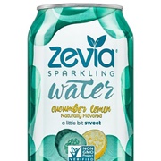 Zevia Sparkling Water Cucumber Lemon