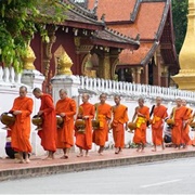 Alms Giving Ceremony in Luang Prabang, Laos