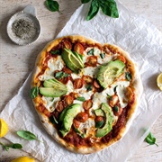 Avocado Tomato Pizza